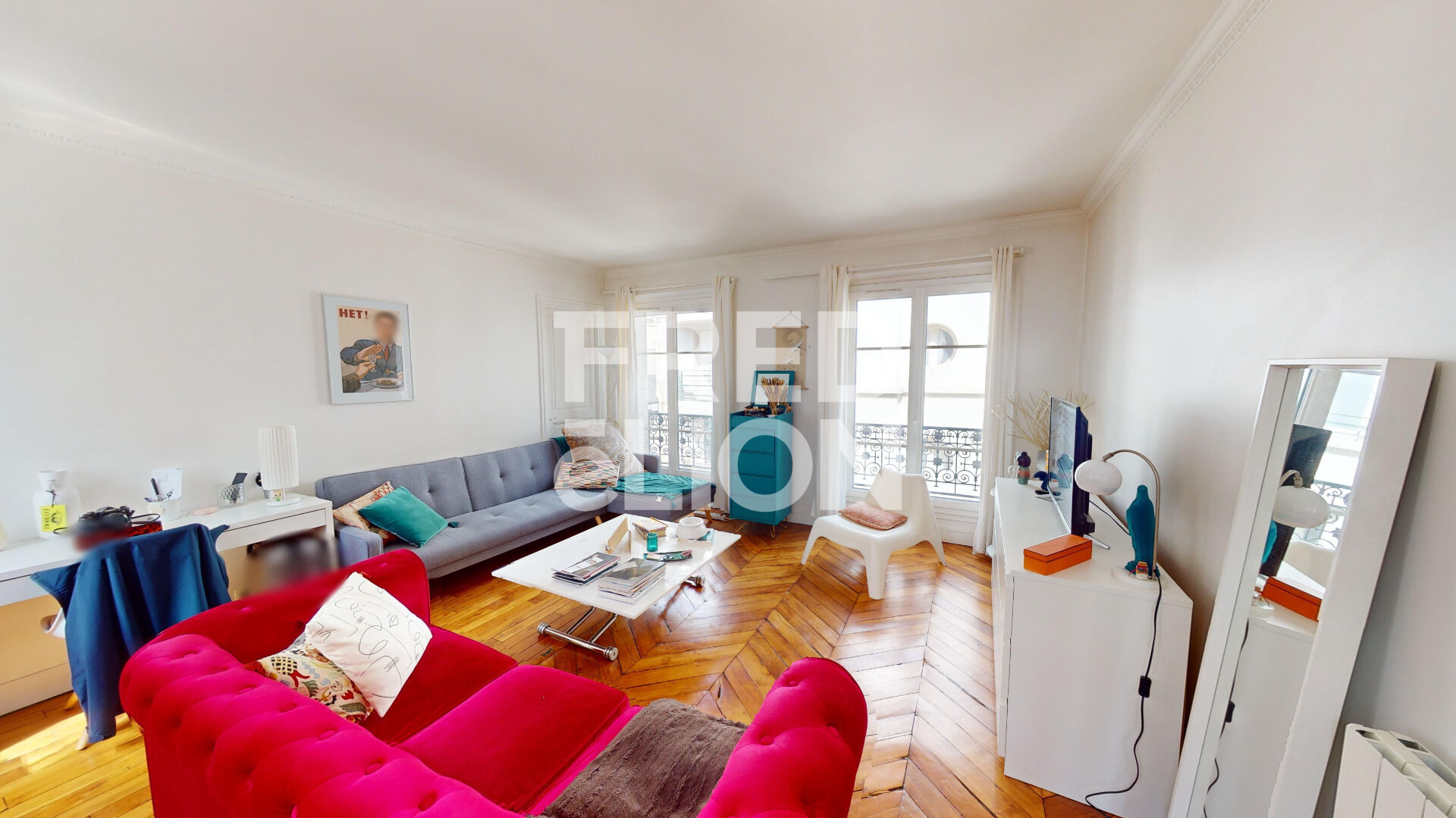 Appartement 2 pièce(s) 42.39 m²à louer Paris-17e-arrondissement
