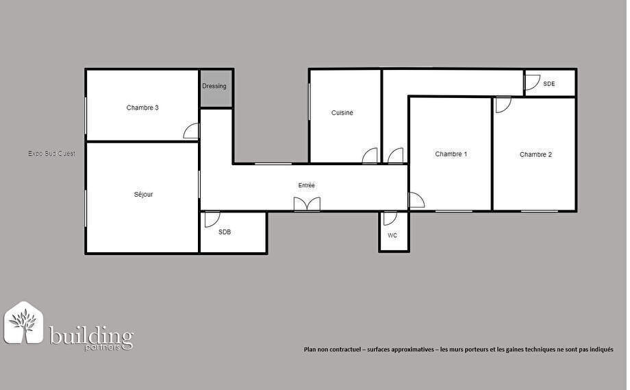Appartement a vendre  - 4 pièce(s) - 96.2 m2 - Surfyn