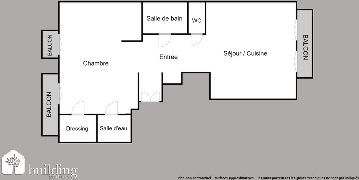 Appartement a louer paris-20e-arrondissement - 3 pièce(s) - 70 m2 - Surfyn