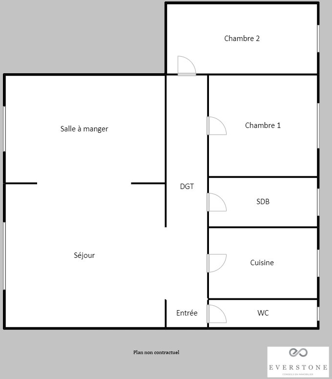 Appartement a louer courbevoie - 4 pièce(s) - 77 m2 - Surfyn