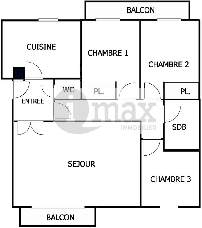 Appartement 4 pièce(s) 77.37 m²à vendre Levallois-perret