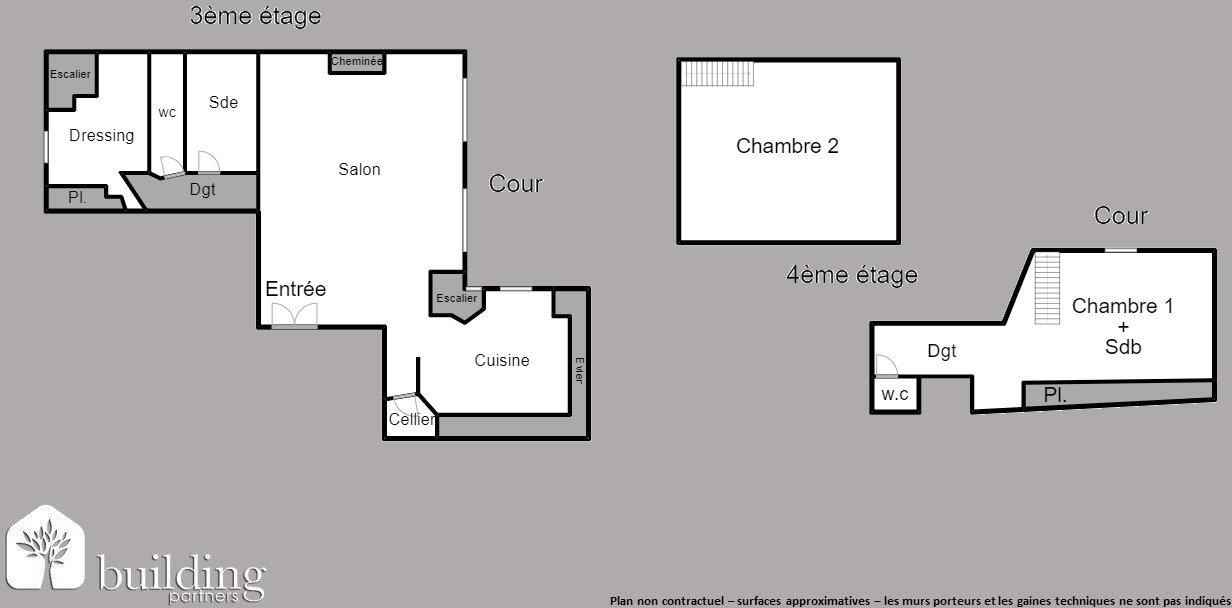 Appartement 4 pièce(s) 95 m²à vendre Paris-17e-arrondissement