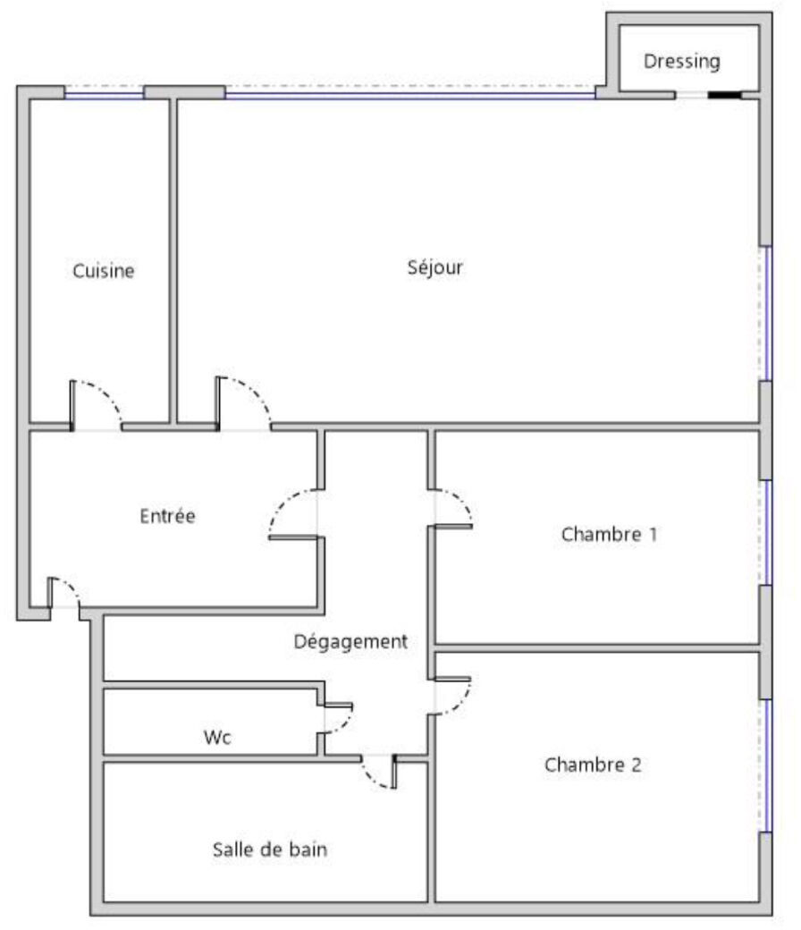 Appartement a louer paris-20e-arrondissement - 3 pièce(s) - 72 m2 - Surfyn