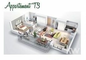 Appartement 3 pièces 76 m² Elne