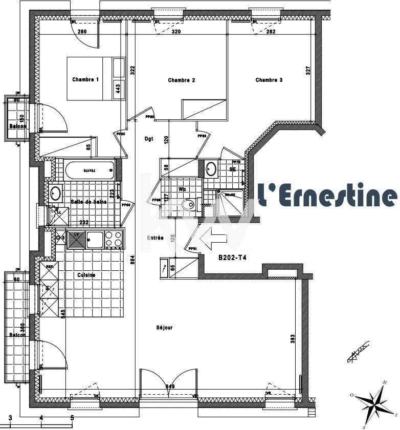 Appartement 4 pièces 90 m² La Queue-en-Brie