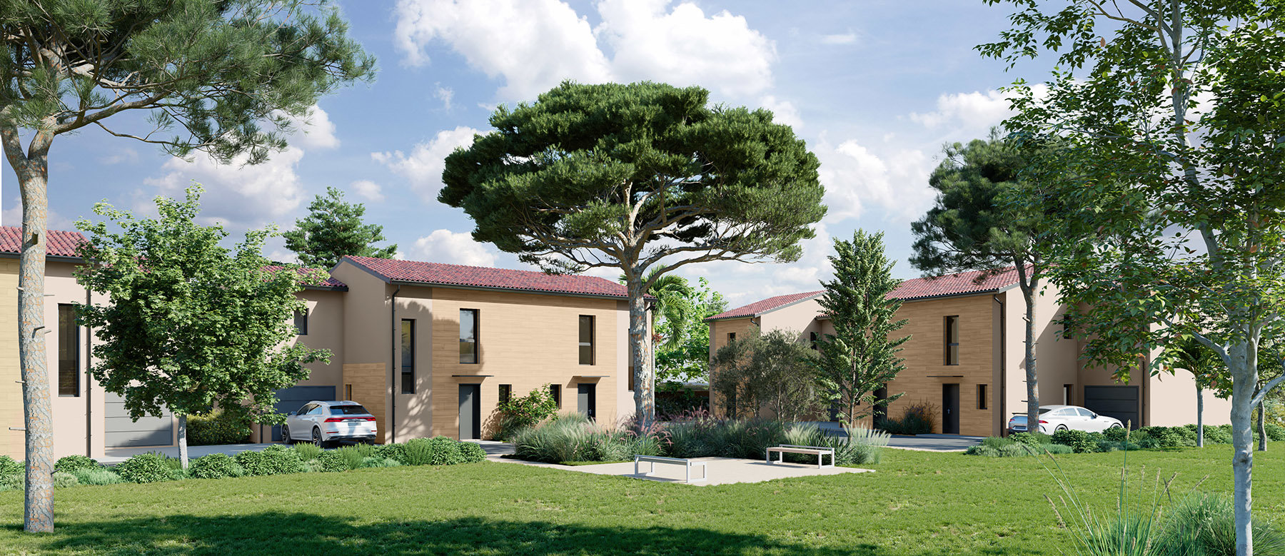 Les villas coté village (4 pièces, 85 à 92 m²) Villeneuve-Tolosane