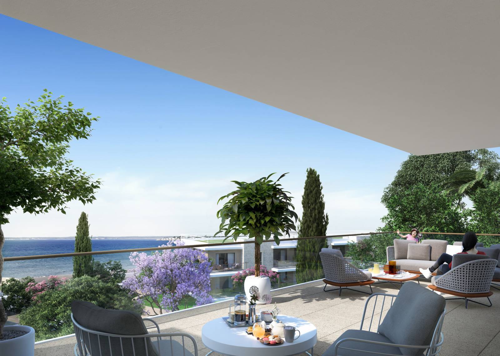 Spacieux 3 pièces de 90m² - Large terrasse vue mer - Prestations haut de gamme (3 pièces, 90 m²) Cap-d'Ail