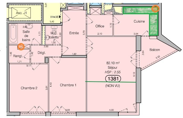 Appartement a louer ville-d'avray - 4 pièce(s) - 80.83 m2 - Surfyn