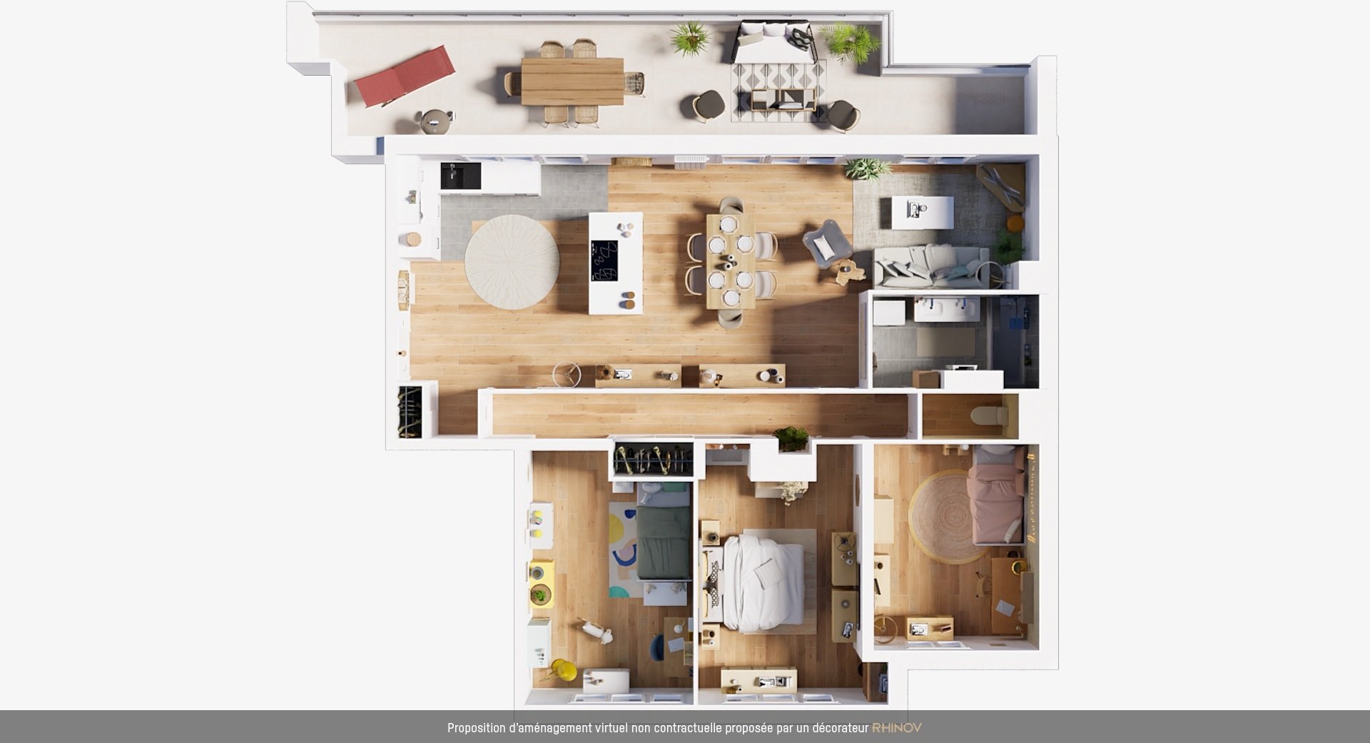 Appartement a louer paris-15e-arrondissement - 4 pièce(s) - 96 m2 - Surfyn