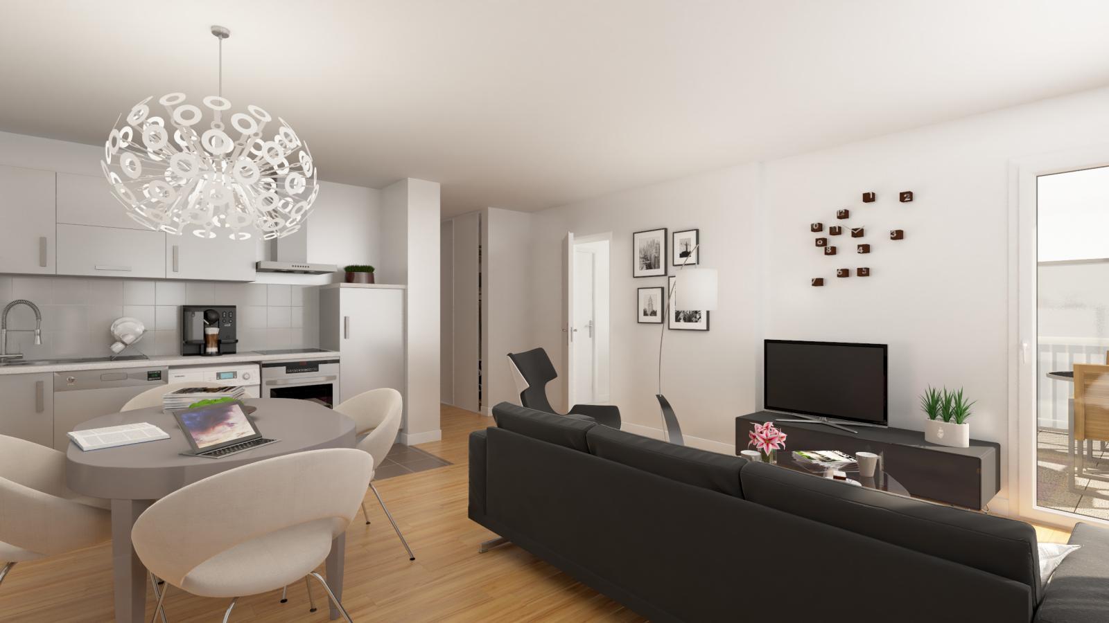 Appartement a louer montigny-les-cormeilles - 2 pièce(s) - 51 m2 - Surfyn