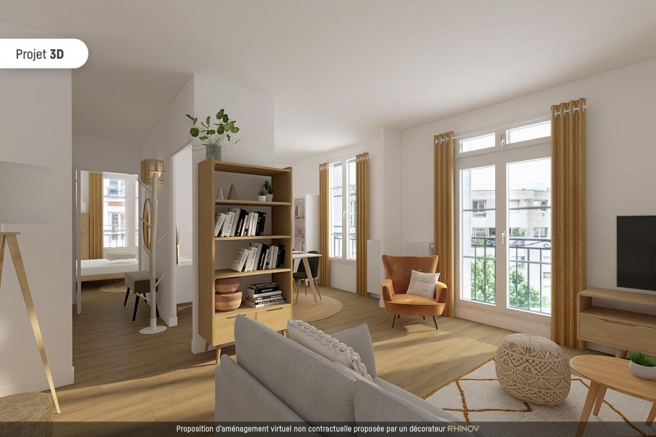 Appartement a louer asnieres-sur-seine - 3 pièce(s) - 53 m2 - Surfyn