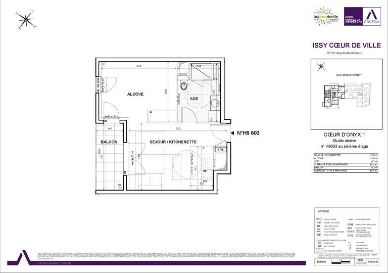Appartement a louer issy-les-moulineaux - 1 pièce(s) - 37.3 m2 - Surfyn
