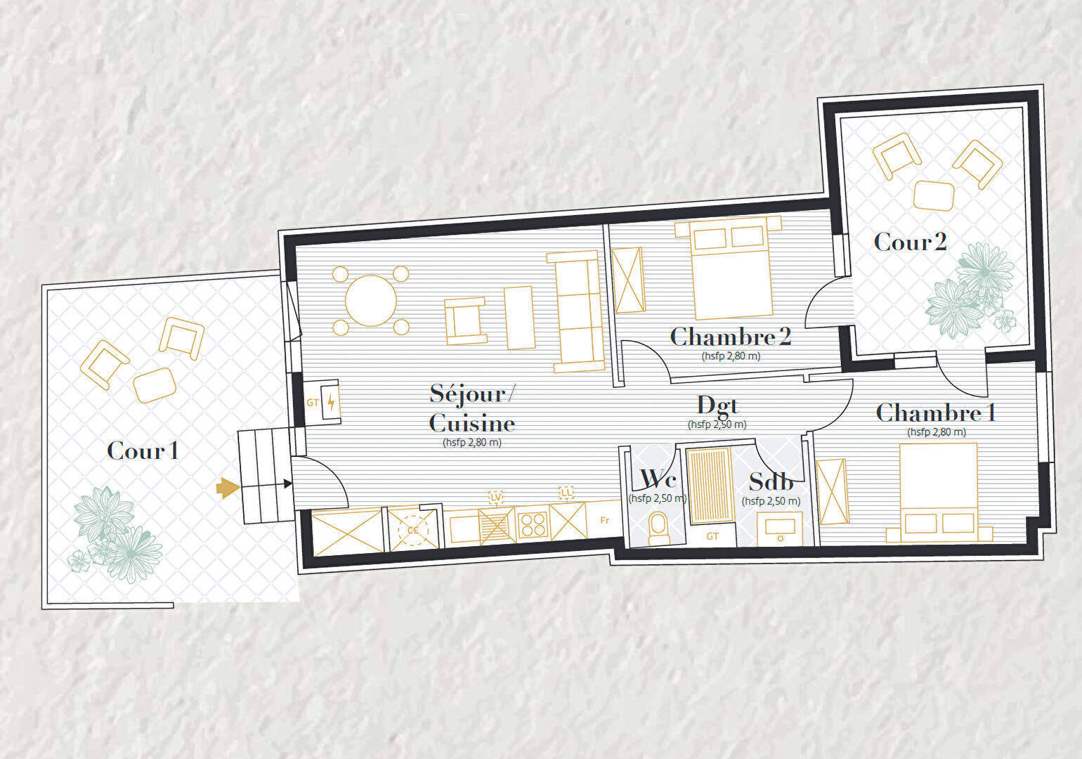 Appartement 2 pièces 50 m² Agen