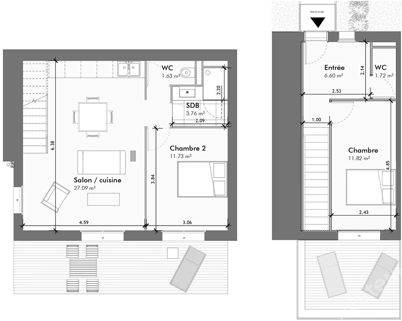 Appartement 3 pièces 63 m² Pluneret