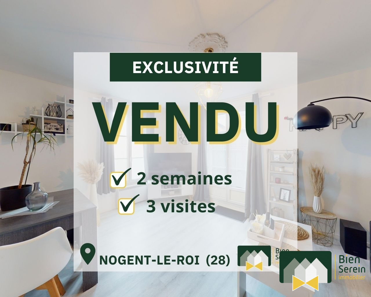 Appartement 3 pièces 61 m² Nogent-le-Roi