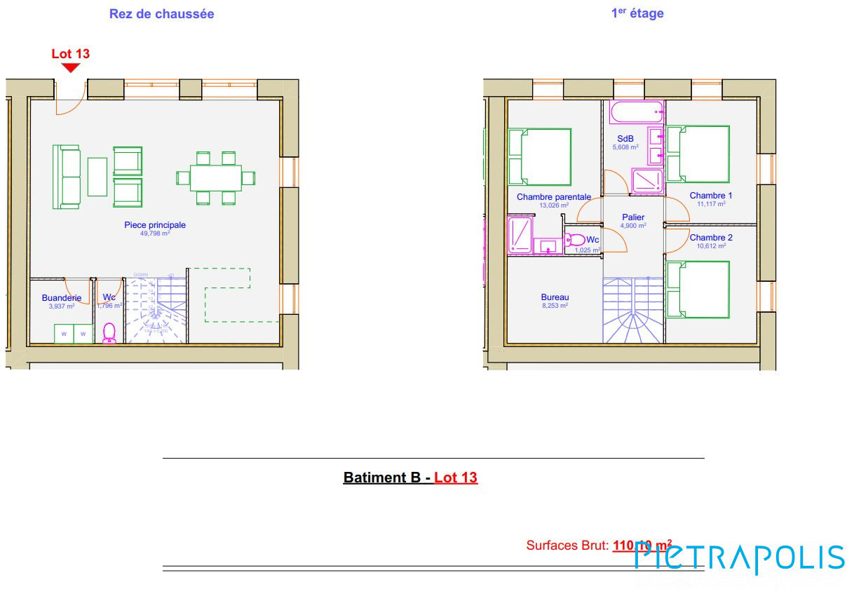 Maison 6 pièces 122 m²