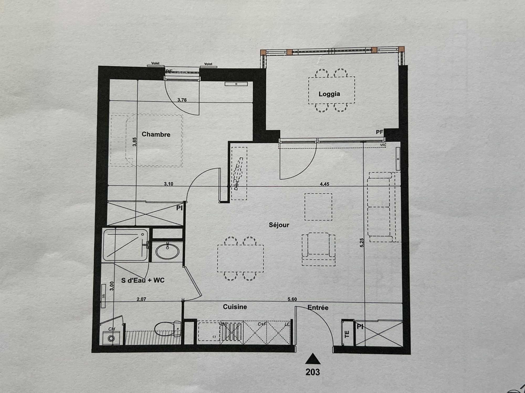 Appartement 2 pièces 45 m² Taussat