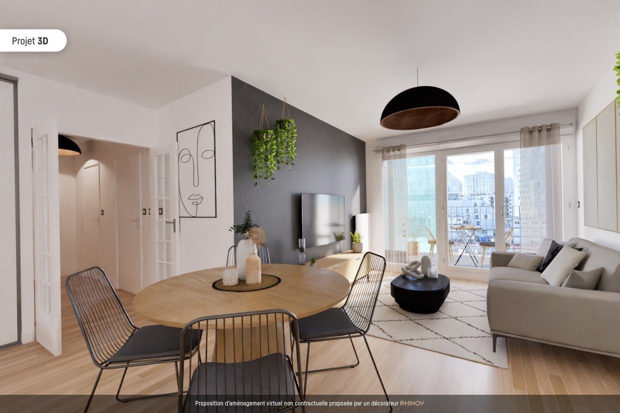 Appartement 3 pièces 65 m² Ivry-sur-Seine