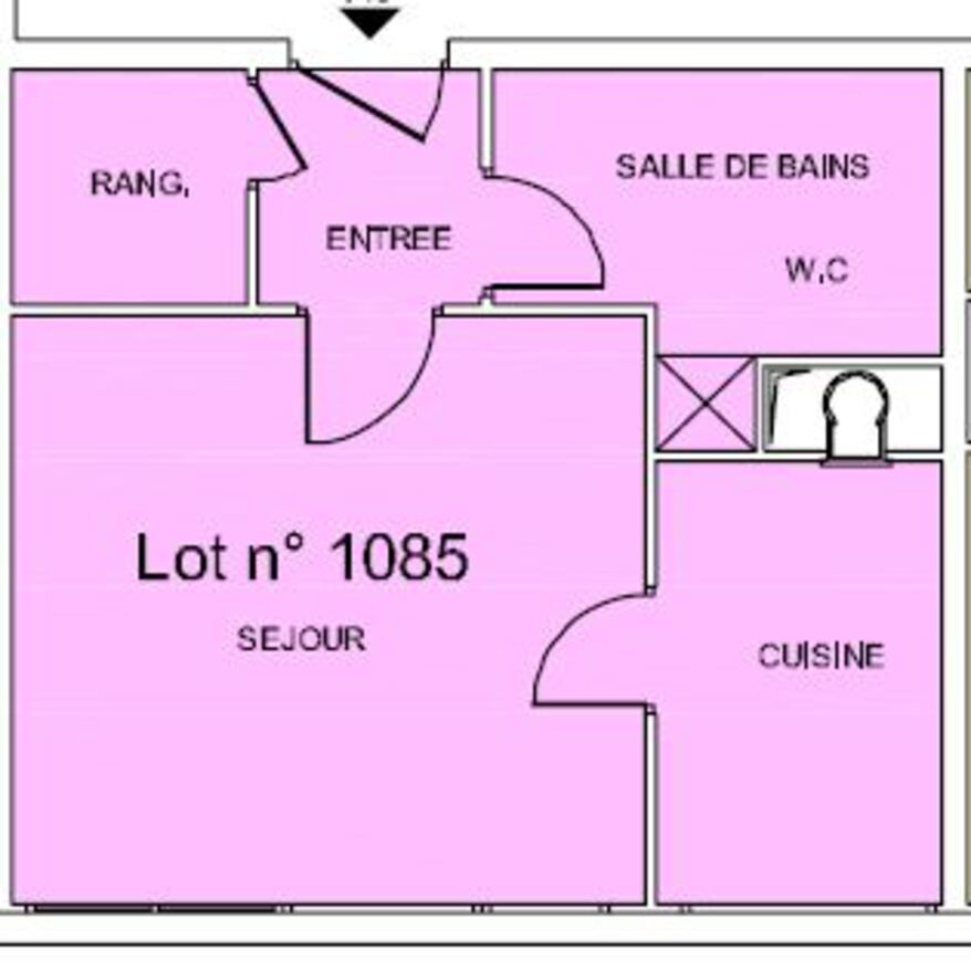 Appartement a vendre  - 1 pièce(s) - 28.6 m2 - Surfyn