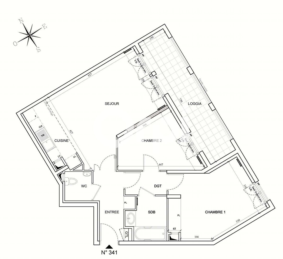 Appartement a louer le plessis-robinson - 3 pièce(s) - 64.29 m2 - Surfyn