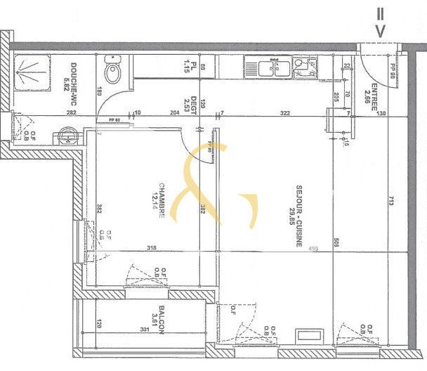 Appartement 2 pièces 54 m² Terville