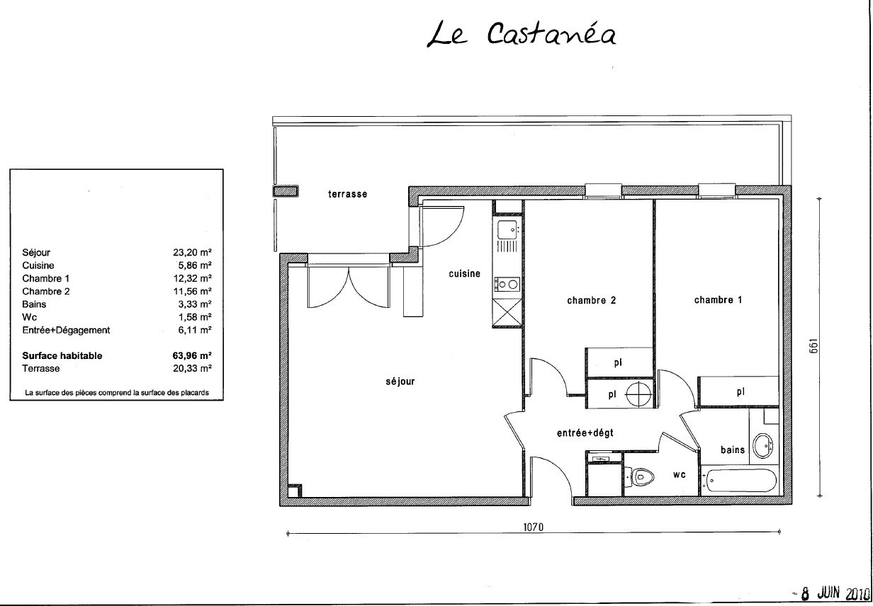 Appartement 3 pièces 64 m² Castanet-Tolosan