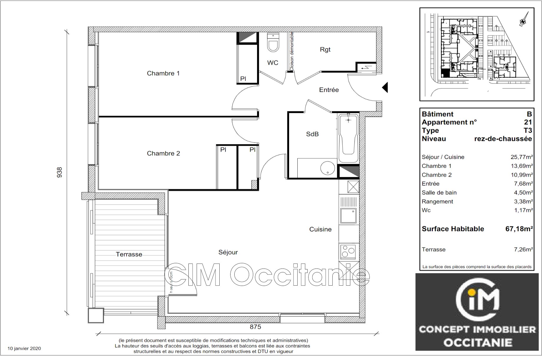 Appartement 3 pièces 67 m² Plaisance-du-Touch