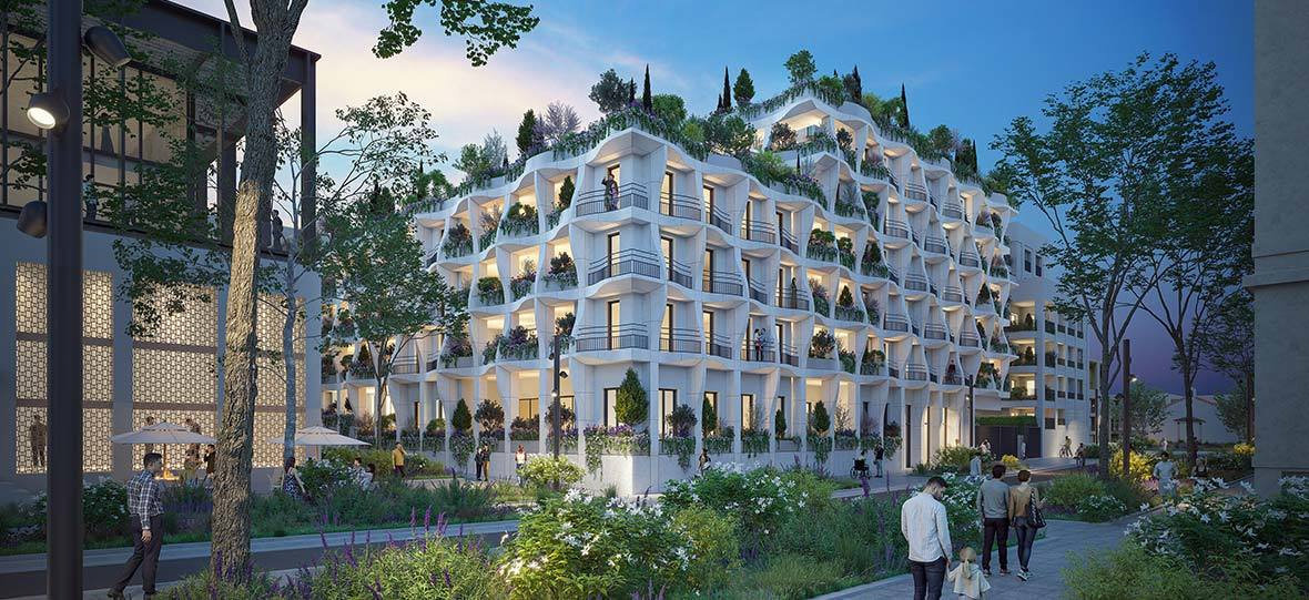Programme immobilier neuf à Montpellier Cité créative (2 à 4 pièces, 37 à 115 m²) saint-jean-de-vedas