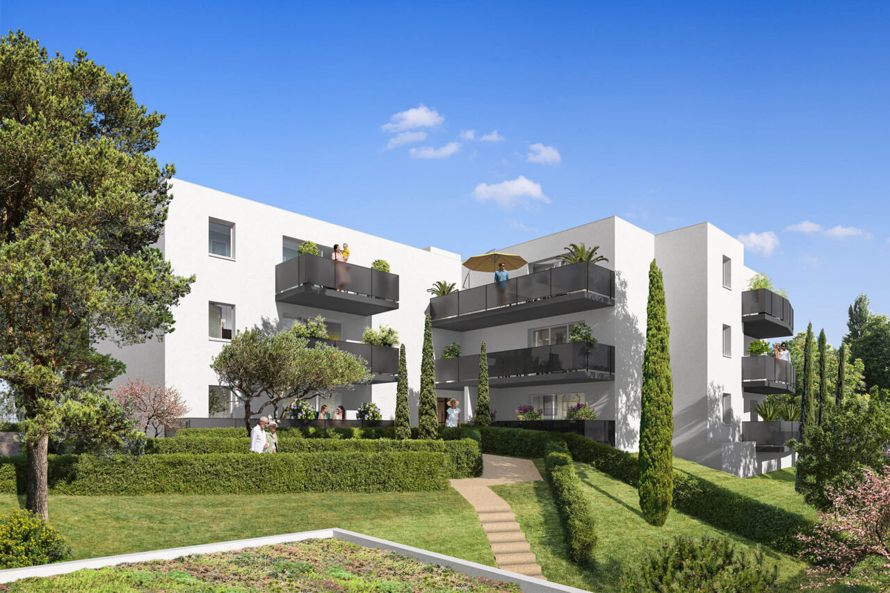 Programme immobilier neuf à Montpellier - Hopitaux Fac (2 à 3 pièces, 39 à 68 m²) Juvignac