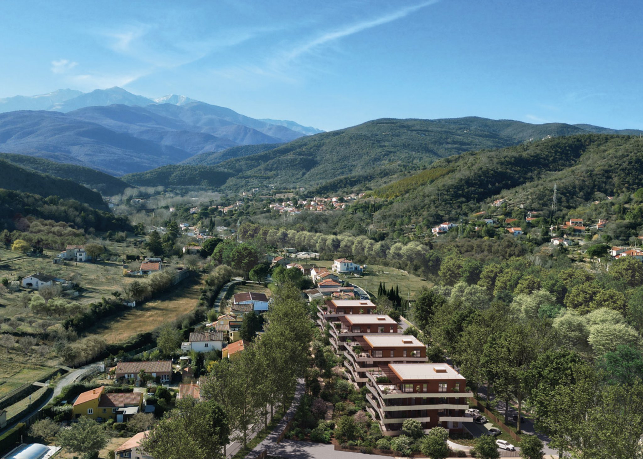 Programme immobilier neuf à Céret, Pyrénées Orientales (2 à 4 pièces, 40 à 101 m²)